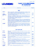 tarif juillet 1985
