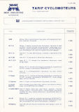 Tarif solex motob�cane juin 1984